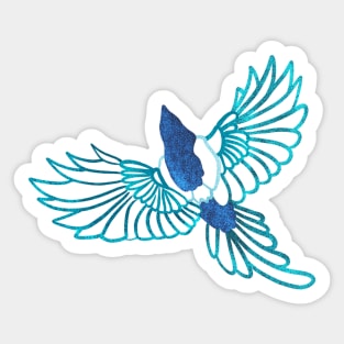 Blue bird Sticker